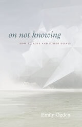 cover of On Not Knowing: How to Love and Other Essays