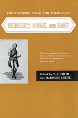 cover of Philosophers Speak for Themselves: Berkeley, Hume, and Kant