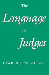cover of The Language of Judges