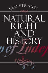 cover of Natural Right and History