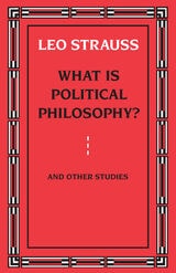 cover of What is Political Philosophy? And Other Studies