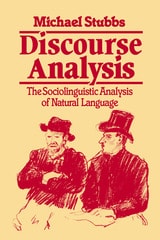 cover of Discourse Analysis: The Sociolinguistic Analysis of Natural Language