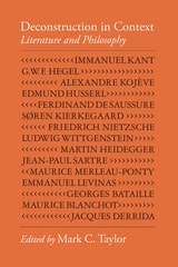 cover of Deconstruction in Context: Literature and Philosophy