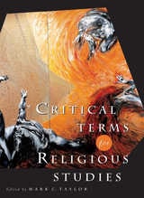 cover of Critical Terms for Religious Studies