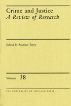 cover of Crime and Justice, Volume 38: A Review of Research