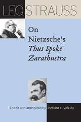 cover of Leo Strauss on Nietzsche's "Thus Spoke Zarathustra"