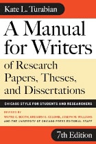 cover of A Manual for Writers of Research Papers, Theses, and Dissertations, Seventh Edition: Chicago Style for Students and Researchers
