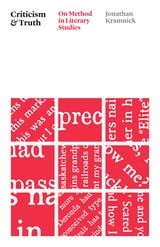 cover of Criticism and Truth: On Method in Literary Studies