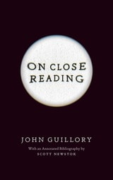 cover of On Close Reading