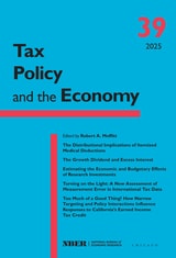 cover of Tax Policy and the Economy, Volume 39