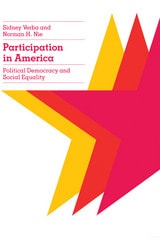 cover of Participation in America: Political Democracy and Social Equality