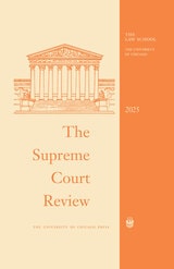 cover of The Supreme Court Review, 2025