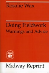 cover of Doing Fieldwork: Warnings and Advice