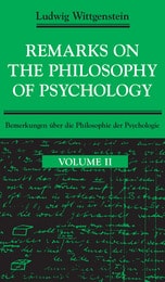 cover of Remarks on the Philosophy of Psychology, Volume 2