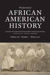 cover of The Journal of African American History, volume 106 number 1 (Winter 2021)