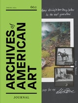 cover of Archives of American Art Journal, volume 60 number 1 (Spring 2021)