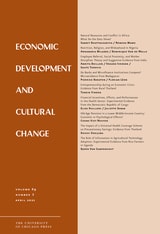 cover of Economic Development and Cultural Change, volume 69 number 3 (April 2021)