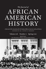 cover of The Journal of African American History, volume 106 number 2 (Spring 2021)