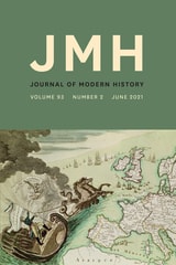 cover of The Journal of Modern History, volume 93 number 2 (June 2021)