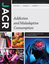 cover of The Journal of the Association for Consumer Research, volume 6 number 3 (July 2021)