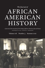 cover of The Journal of African American History, volume 106 number 3 (Summer 2021)