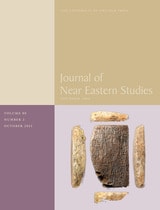 cover of Journal of Near Eastern Studies, volume 80 number 2 (October 2021)