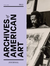 cover of Archives of American Art Journal, volume 60 number 2 (Fall 2021)
