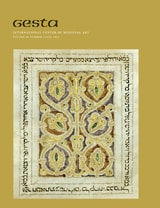 cover of Gesta, volume 60 number 2 (Fall 2021)