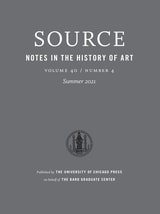 cover of Source: Notes in the History of Art, volume 40 number 4 (Summer 2021)