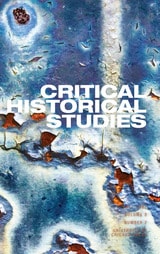 cover of Critical Historical Studies, volume 8 number 2 (Fall 2021)