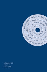 cover of The Wordsworth Circle, volume 52 number 4 (Autumn 2021)