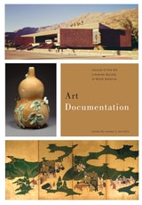 cover of Art Documentation: Journal of the Art Libraries Society of North America, volume 40 number 2 (Fall 2021)