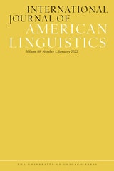 cover of International Journal of American Linguistics, volume 88 number 1 (January 2022)
