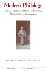 cover of Modern Philology, volume 119 number 3 (February 2022)