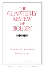 cover of The Quarterly Review of Biology, volume 97 number 1 (March 2022)
