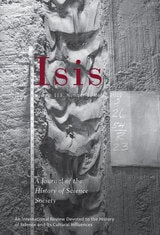 cover of Isis, volume 113 number 1 (March 2022)