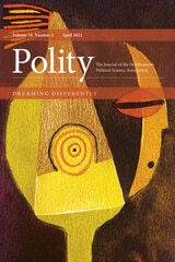 cover of Polity, volume 54 number 2 (April 2022)