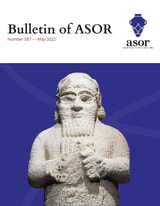 cover of Bulletin of the American Society of Overseas Research, volume 387 number 1 (May 2022)