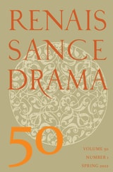 cover of Renaissance Drama, volume 50 number 1 (Spring 2022)