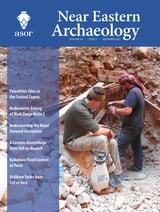 cover of Near Eastern Archaeology, volume 85 number 3 (September 2022)