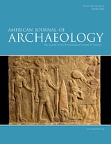 cover of American Journal of Archaeology, volume 126 number 4 (October 2022)
