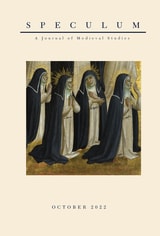 cover of Speculum, volume 97 number 4 (October 2022)