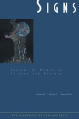 cover of Signs: Journal of Women in Culture and Society, volume 48 number 1 (Autumn 2022)