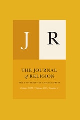 cover of The Journal of Religion, volume 102 number 4 (October 2022)