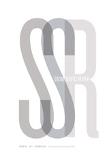 cover of Social Service Review, volume 96 number 4 (December 2022)
