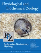 cover of Physiological and Biochemical Zoology, volume 96 number 1 (January/February 2023)