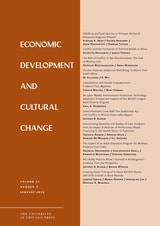 cover of Economic Development and Cultural Change, volume 71 number 2 (January 2023)