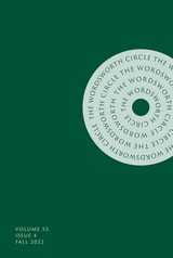 cover of The Wordsworth Circle, volume 53 number 4 (Autumn 2022)