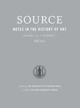 cover of Source: Notes in the History of Art, volume 42 number 1 (Fall 2022)