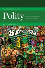 cover of Polity, volume 55 number 2 (April 2023)